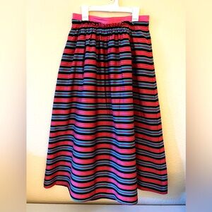 MAX & Co. MaxMara High Waist Striped Midi Skirt